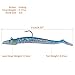 Goture Soft Fishing Lures jig Heads, Saltwater Freshwater Minnow Fishing Bait Big Tail with jig Head for Fishing Fresh, Soft Shrimp Lures Fishing Lures Saltwater Swim baits 5 Pack 15 Pack