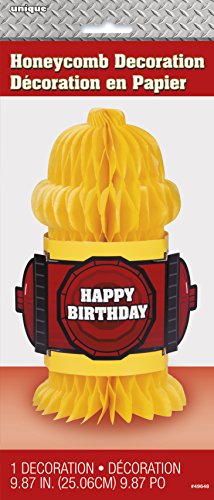 10 Fire Hydrant Shaped Fire Truck Birthday Party Decoration