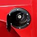 ICARS Black Powder Coated Steel Gas Fuel Tank Gas Cap Cover Accessories for 2007 2008 2009 2010 2011 2012 2013 2014 2015 2016 2017 Jeep Wrangler JK & Unlimited