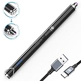 Candle Lighter, TROPRO Electric Arc USB Lighter with Power Indicator, Rechargeable Flameless Portable Windproof Plasma Lighters Long, Triple Safety, Aluminum Case & Hanging Hook (Black)