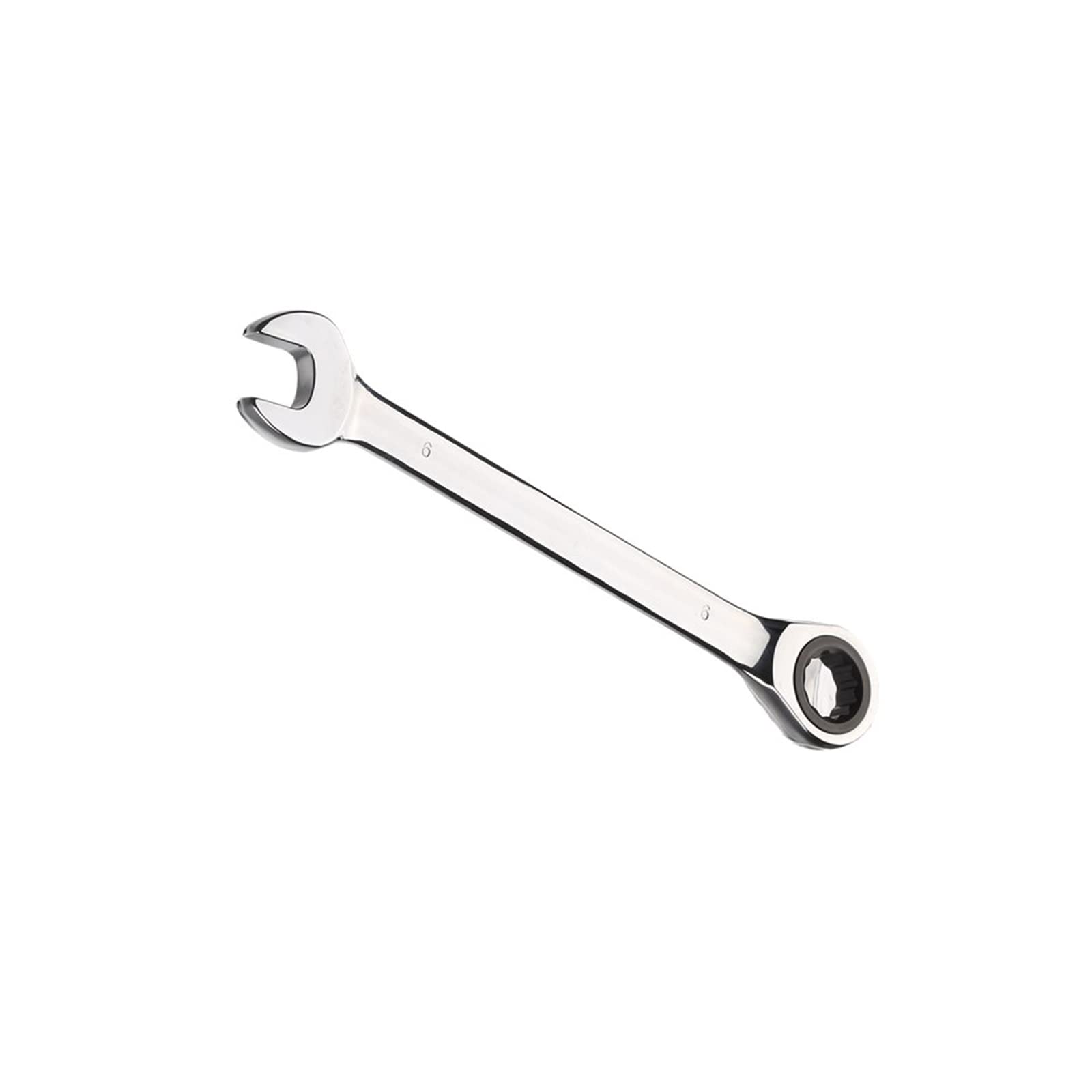 Vokenforu 6mm Ratchet Spanner, Ratcheting Combination Wrench, Hardened Chrome Vanadium Steel Open End Spanner Metric