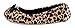 MIXIN Women's Sexy Ballerina Soft Sole Leopard Indoor Slippers Brown US7