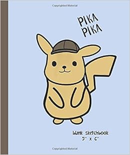 Blank Sketchbook 5 X 6 Mini Notebook Pokemon Pika Pika