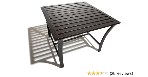 Amazon Com Strathwood Falkner Grand Isle Lounge Side Table Patio Side Tables Garden Outdoor