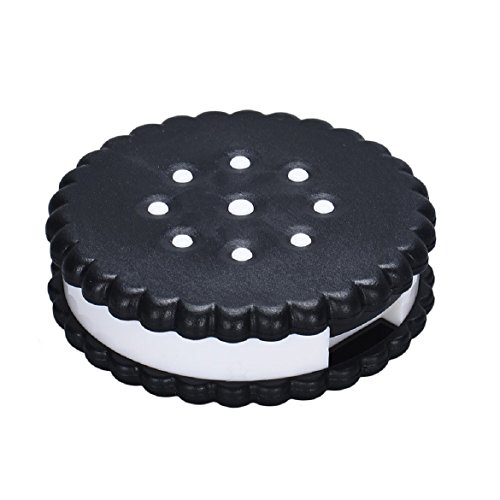 Contact Lens Box, Sandistore Biscuit Candy Color Contact Lens Box Case for Eyes Care Kit (Black)