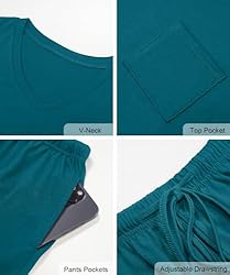 RUBZOOF Women's Short Sleeve Pajama Sets with