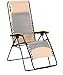 Faulkner 48970 Newport Style Beach Sand Recliner with Wood Armrests, X-Large