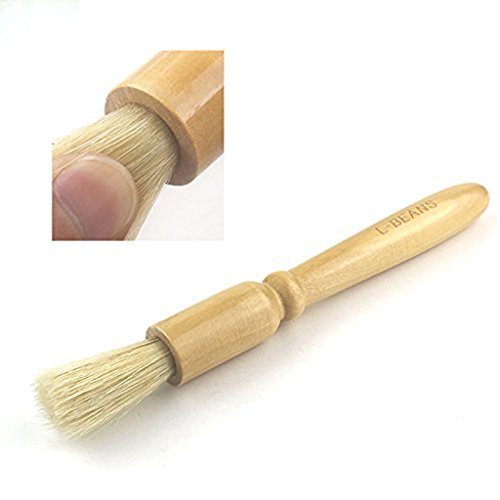 image for MagiDeal Coffee Grinder Cleaning Brush, Heavy Wood Handle & Natural Br