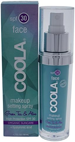 Coola Face Makeup Setting Spray Spf 30 Green Tea &amp; Aloe for Women, 1.7 Ounce