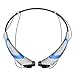 Bluetooth Headphones / Headset Rymemo Match Color Metallic-feeling Soft Polishing Wireless Music Earphones Stereo Earbuds Sports/running Magnetic Neckband Style for Cellphone, Blue-Silver