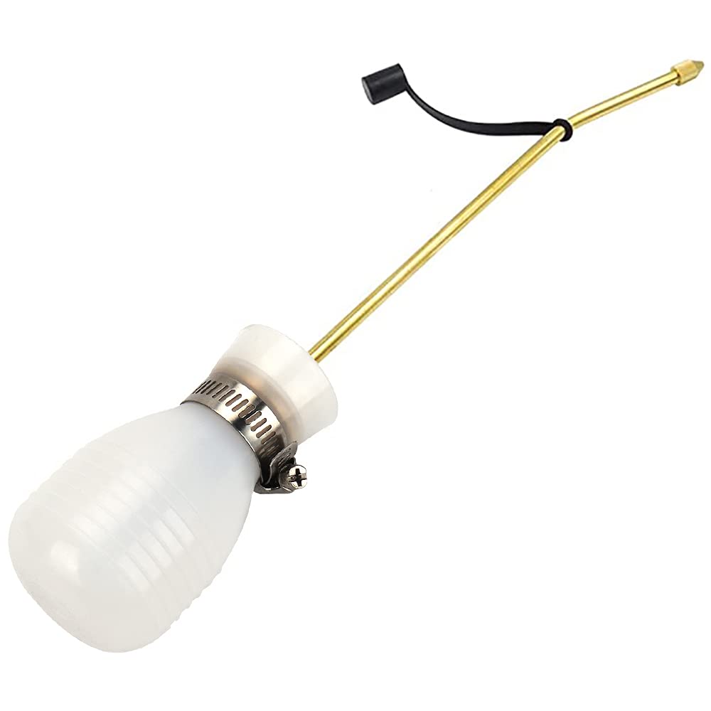 SI FANG Powder Duster, Pest Control Sprayer with 1.5m Copper Tube, White, Handheld, Indoor & Outdoor Use