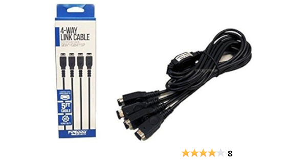 Amazon Com Gba Cable 4 Way Link Cable 1 5m Kmd Video Games