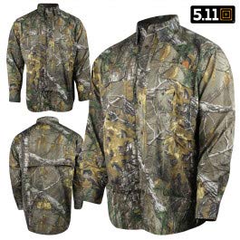 5.11 Men's Realtree Taclite Shirt Long Sleeve, Realtree Xtra, XX-Large