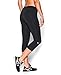 Under Armour Women's Favorite Capri, Black (001)/Metallic Silver, Medium
