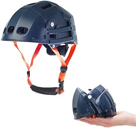 Casque Pliable Plixi Fit pour vélo, Trottinette électrique, Overboard, gyroroue, Skateboard, Roller, VAE - Norme CE EN1078, même Protection Qu’Un Casque Classique - Volume divisé par 3
