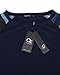 OUGES Women's Long Sleeve Round Neck Patchwork Casual Shirt Tops(Navy,S)