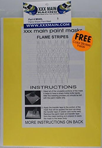 XXX Main Racing Flame Stripes Paint Mask XXXM040L