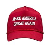 MAKE AMERICA GREAT AGAIN! - Trump 2016 Adjustable Cap with Rope Front