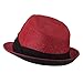 Toyo Straw Fedora Hat with Black Band - OSFM