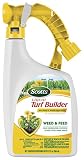 Scotts Liquid Turf Builder with Plus 2 Weed Control Fertilizer, 32 fl. oz. - Weed and Feed - Kills Dandelions, Clover and Other Listed Lawn Weeds - Covers up to 6,000 sq. ft.