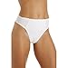 Camille Womens Ladies Micro-Fibre Briefs Control Thong Knickers Underwear White
