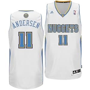 Amazon.com : NBA Denver Nuggets White Swingman Jersey ...