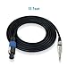 Pyle 15' Speakon Speaker Connector to 1/4