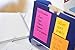 Post-it Super Sticky Lined Notes, 4 Sticky Note Pads, 4 x 6 in., School Supplies, Office Products, Sticky Notes for Vertical Surfaces, Monitors, Walls and Windows, Energy Boost Collection