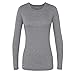 Sivvan Women’s Comfort Long Sleeve T-Shirt/Underscrub Tee - S8500 - Dark Marl Gray - S
