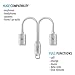 Dkaile 2-in-1 Splitter Adapter for Headphone Audio & Charge Adapter Compatible with Phone Xs/Xr/Max/X /8/7/6 Work with iOS 11 or Laterthumb 1
