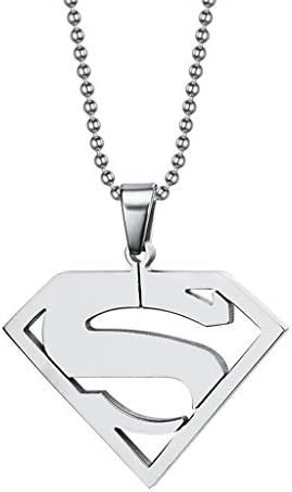 Dream Date 21 Tatanium Steel Superman Logo Pendant Necklace