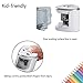 Electric Pencil Sharpener, Colored Pencil Sharpener with Dual Hole, Battery Operated Pencil Sharpener Ideal for Colored Pencils, Eyebrow Pencils-Safety Pencil Cutter for Kids Artists Students