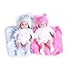 Pompon Realistic Baby Doll 16 Inch Real Life like Baby Dolls Reborn Baby Dolls Twins Dolls Realistic Newborn Dolls Girl and Boy 2 Pieces Dolls