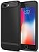 Caseology Wavelength for iPhone 8 Plus Case (2017) / iPhone 7 Plus Case (2016) - Stylish Grip Design - Matte Black