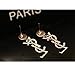 tianshiya Women's Fashion Earrings Y/S Letter Shaped Designed Ear Stud Rose Gold 1X2 (Black)