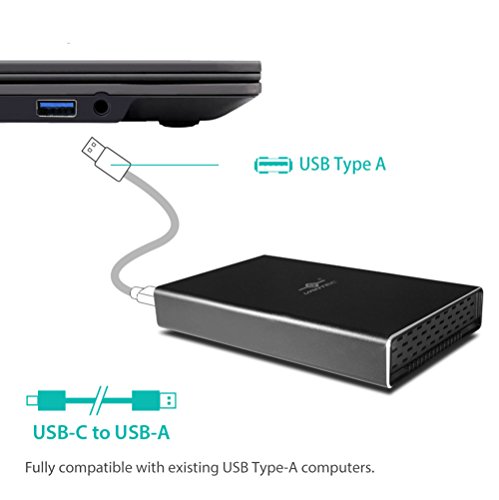 Vantec NST-271C31-BK NexStar Gx USB 3.1 Gen 2 Type-C 2.5" SATA SSD/HDD Enclosure for 7mm & 9.5mm Height Drive
