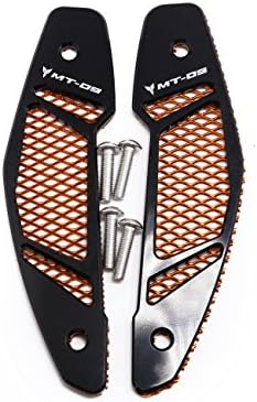 CNC Air Intake Cover Guard&Mesh Grilles for Yamaha MT FZ 09 MT-09 FZ-09 2013-2016 (Black, Orange)