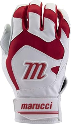 red youth batting gloves