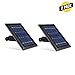 Wasserstein Solar Panel Compatible with Ring Spotlight Cam Battery - Power Your Ring Surveillance Camera continuously (2 Pack, Black) primary