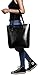 Iswee Shoulder Handbags Top Handle Satchel Work Bags Purse for Women (Vertical Version-Black)