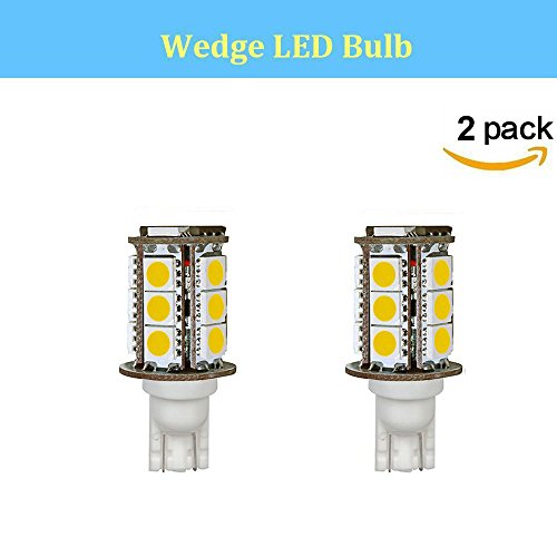 Makergroup T3 T5 T10 921 194 Miniature Wedge LED Light Bulbs High Brightness 12VAC/DC 3Watt Warm White 2700K-3000K for Outdoor Landscape Lighting Step Deck Driveway Path Gazebo Paver Lights 2-Pack
