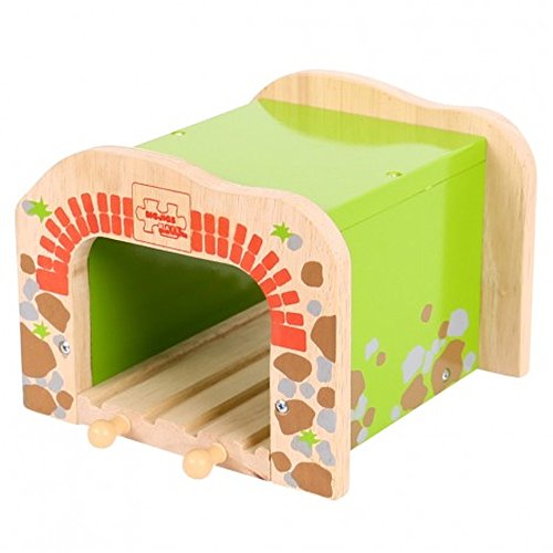 Bigjigs Rail Double Tunnel - Other Major Wooden Rail Brands are Compatible