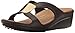 crocs Women's Sanrah Embellished Wedge Sandal, Bronze/Gold, 8 M US
