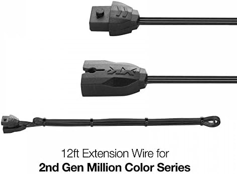 XKGLOW 12ft Extension Wire for Million Color Series