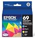 Genuine Epson 69 ink cartridges 4 Pack in Original Bulk Packaging for Epson CX6000 CX7400 CX7450 CX8400 CX9400F CX9475 NX100 NX1 primary
