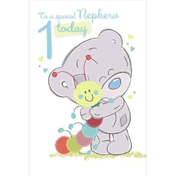 Me To You Special Nephew 1 Today 1st Birthday Card Tiny Tatty