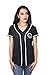 Harley-Davidson Womens Flaming Gears Willie G Skull Baseball Black Jersey