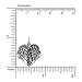 WithLoveSilver 925 Sterling Silver Feather Angel Wing Heart Love Charms Locket Pendant