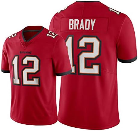 Tǒm Brǎdy メンズアメリカンフットボールファンジャージー 12 Buccǎneers ユース通気性ラグビースポーツウェア半袖tシャツ