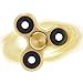 Fidget Spinner Toy Aluminium Alloy EDC Hand Spinner for Autism and ADHD Rotation Long Time Stress Relief Toys by NuoYaRen 102,gold